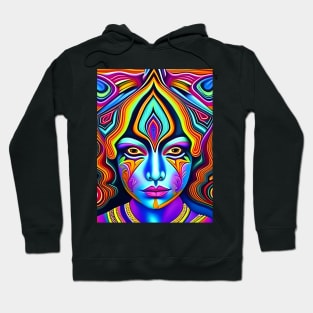 Catgirl DMTfied (16) - Trippy Psychedelic Art Hoodie